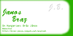 janos braz business card